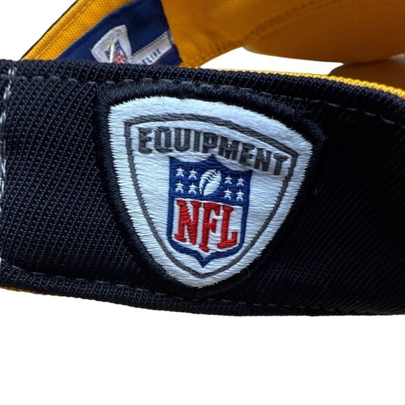 Pittsburgh Steelers NFL Reebok Authentic Sideline Visor Black/White/Yellow - Picture 5 of 10